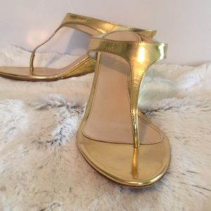 Prada gold sandal slides,size 38 (8)